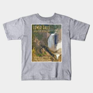 Lower Falls Retro Retro ravel Poster Kids T-Shirt